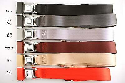 Brushed Aluminum Push Button Seat Belt